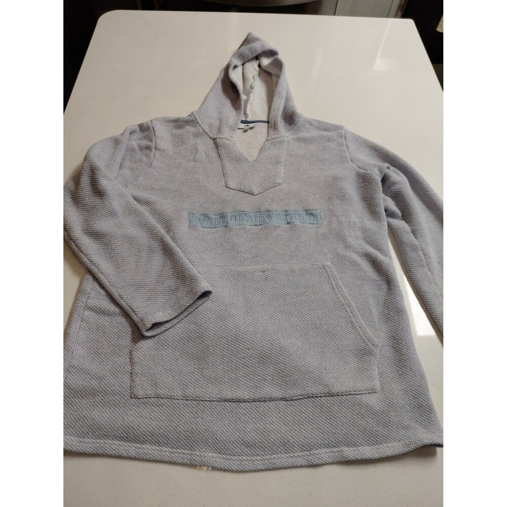 Walt Disney World Light blue woven texture soft hooded sweatshirts 2XL